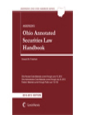 cover image of Anderson's Oh Annotated Securities Law Handbook